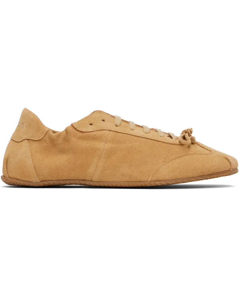 ABRA Tan Ballerina Sneakers Camel