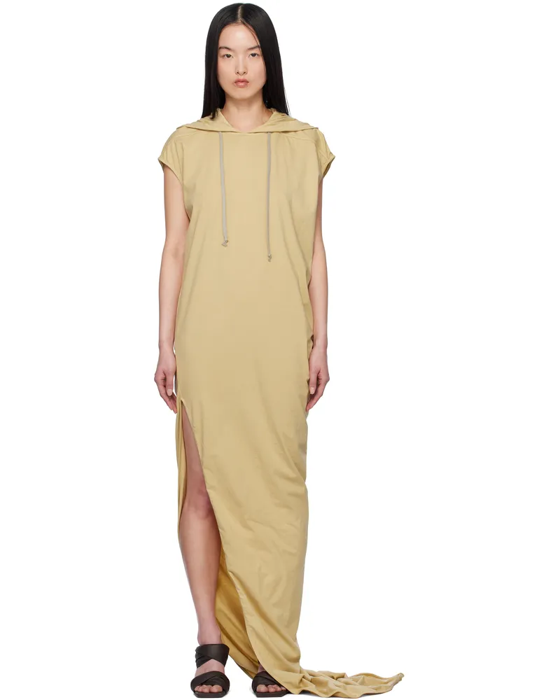 DRKSHDW by Rick Owens Beige Hollywood Edfu T Maxi Dress 81