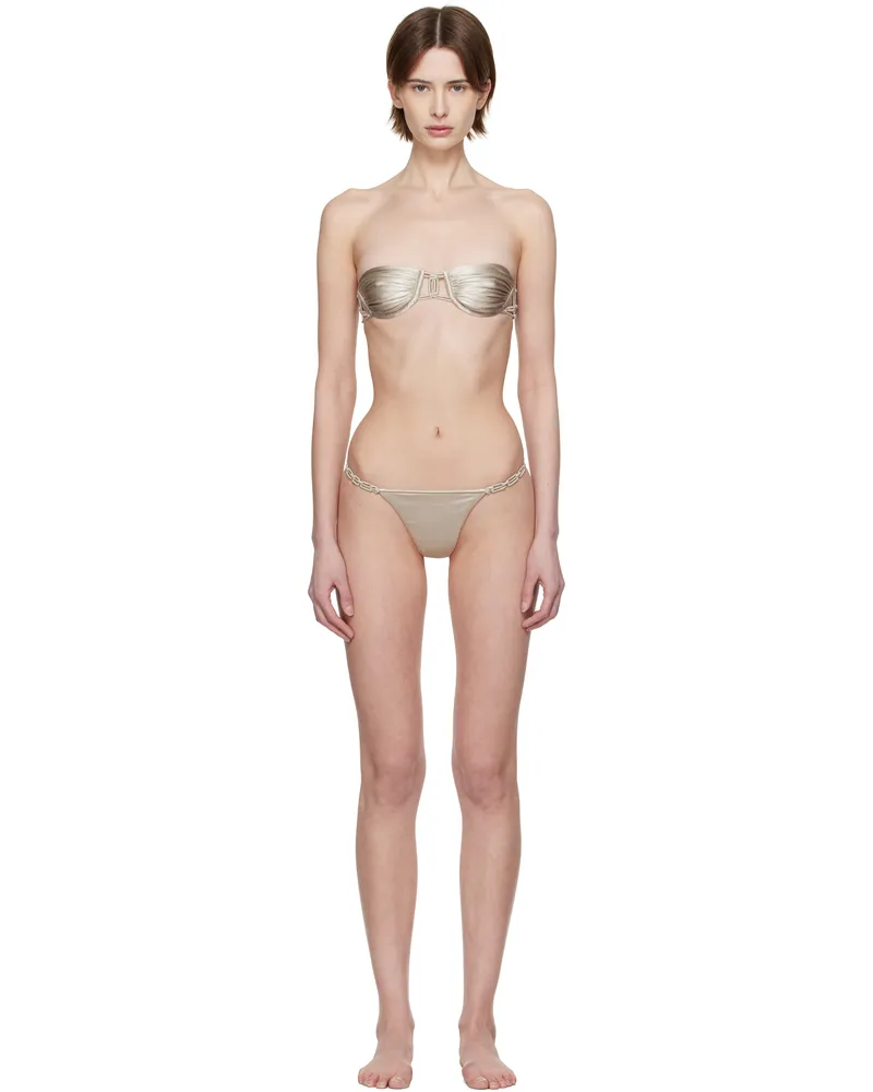 Isa Boulder Silver Astoria Chain Bikini Silver