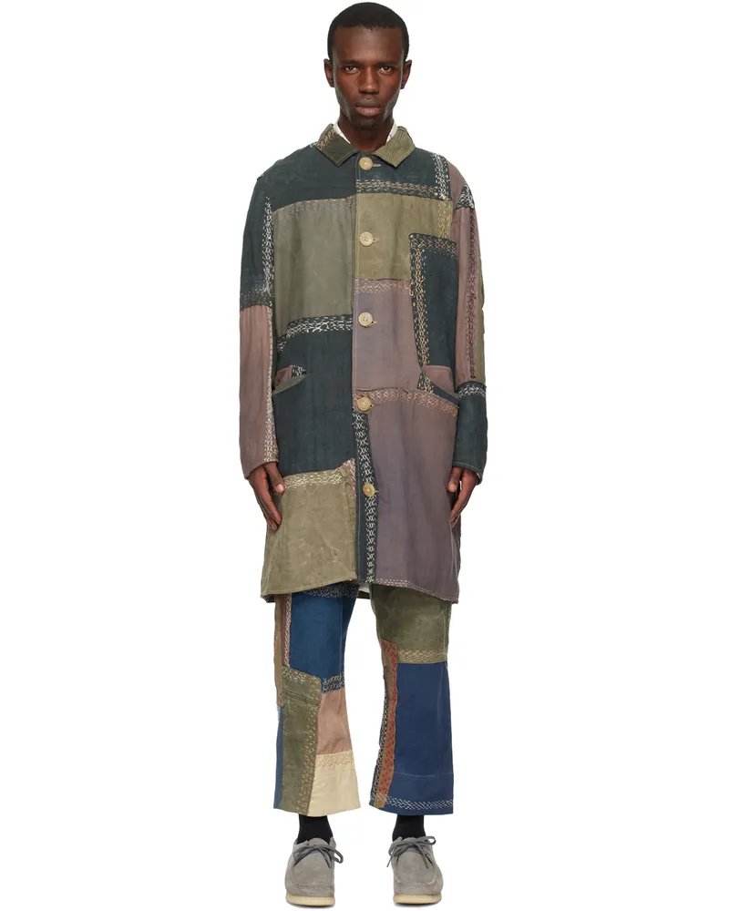 BY WALID Brown Cedric Coat Multi