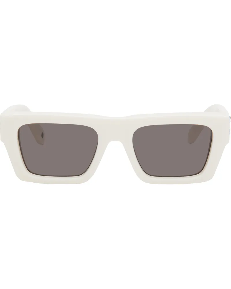 OFF-WHITE White & Gray Oregon Sunglasses White