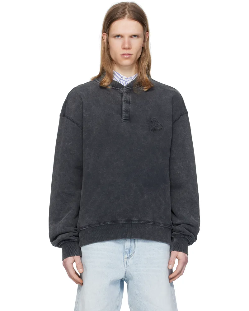 Isabel Marant Black Mathias Sweatshirt Faded