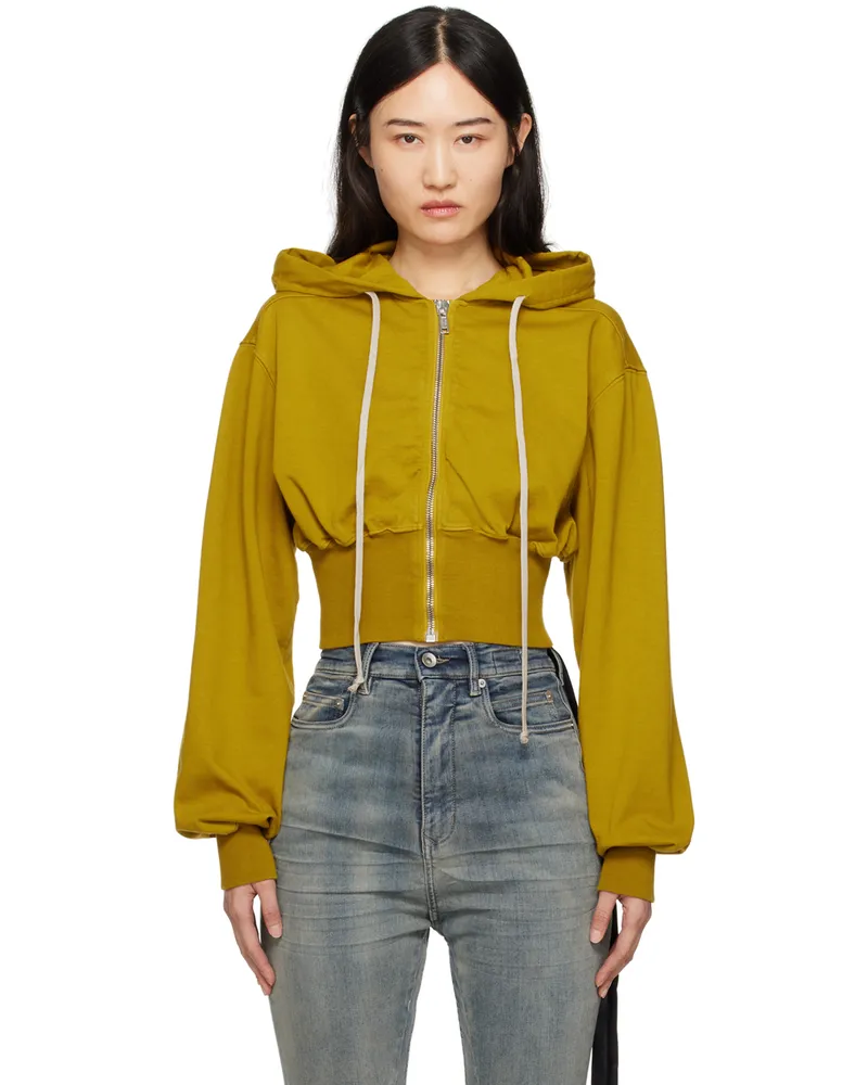 DRKSHDW by Rick Owens Yellow Porterville Tatlin Zipped Hoodie 92