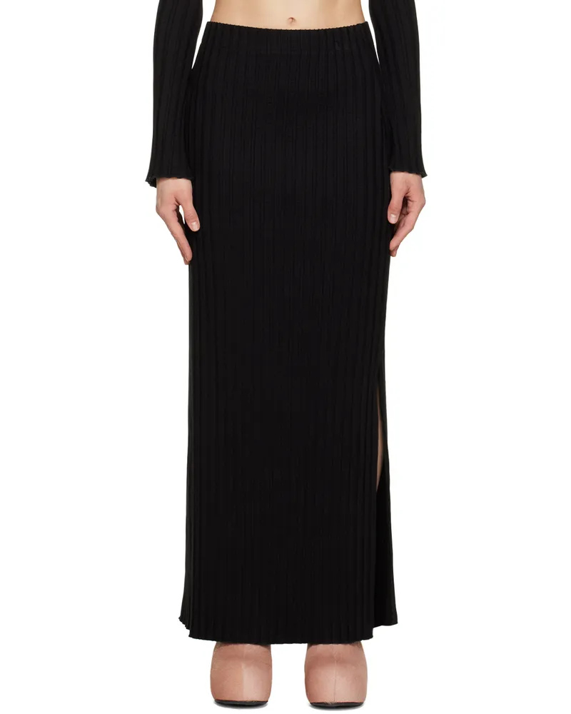 Simon Miller Black Yadder Maxi Skirt Black