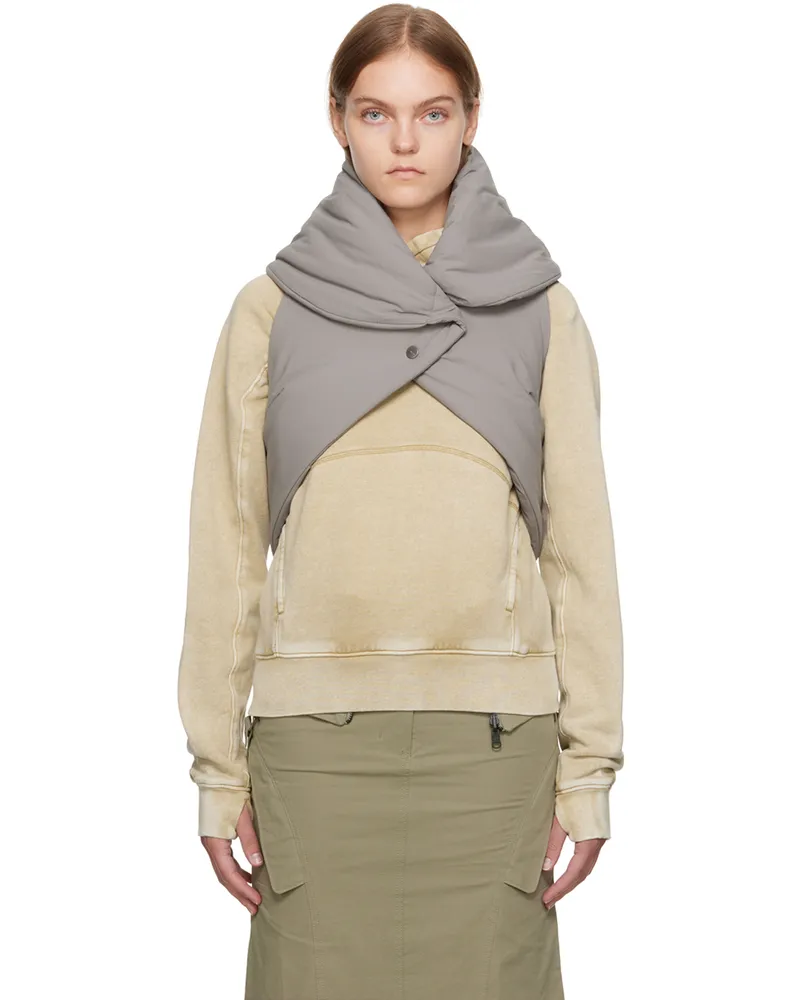 Hyein Seo Khaki Origami Bag Vest Warm