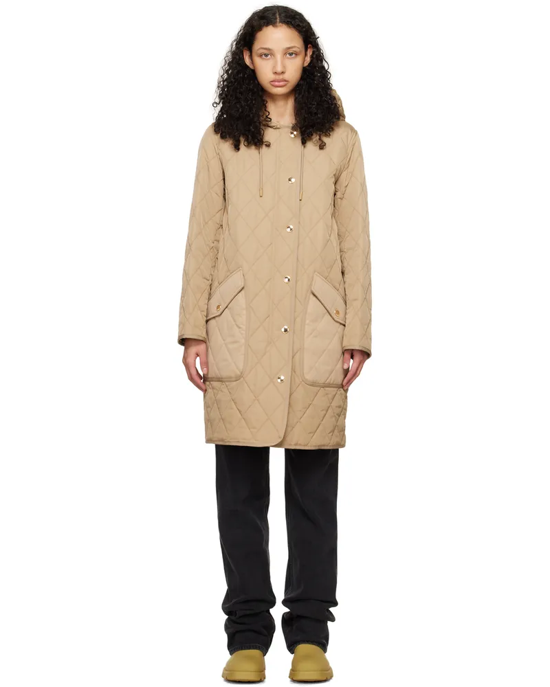 Burberry Beige Quilted Thermoregulated Jacket Archive