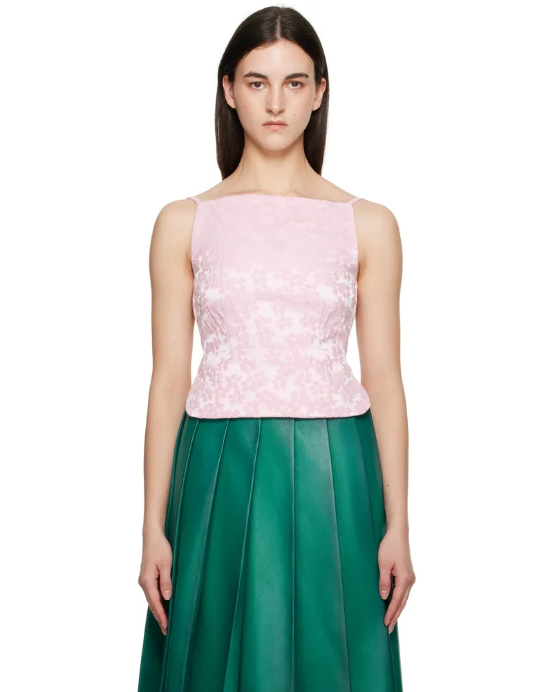 Sandy Liang Pink Brando Top Pink
