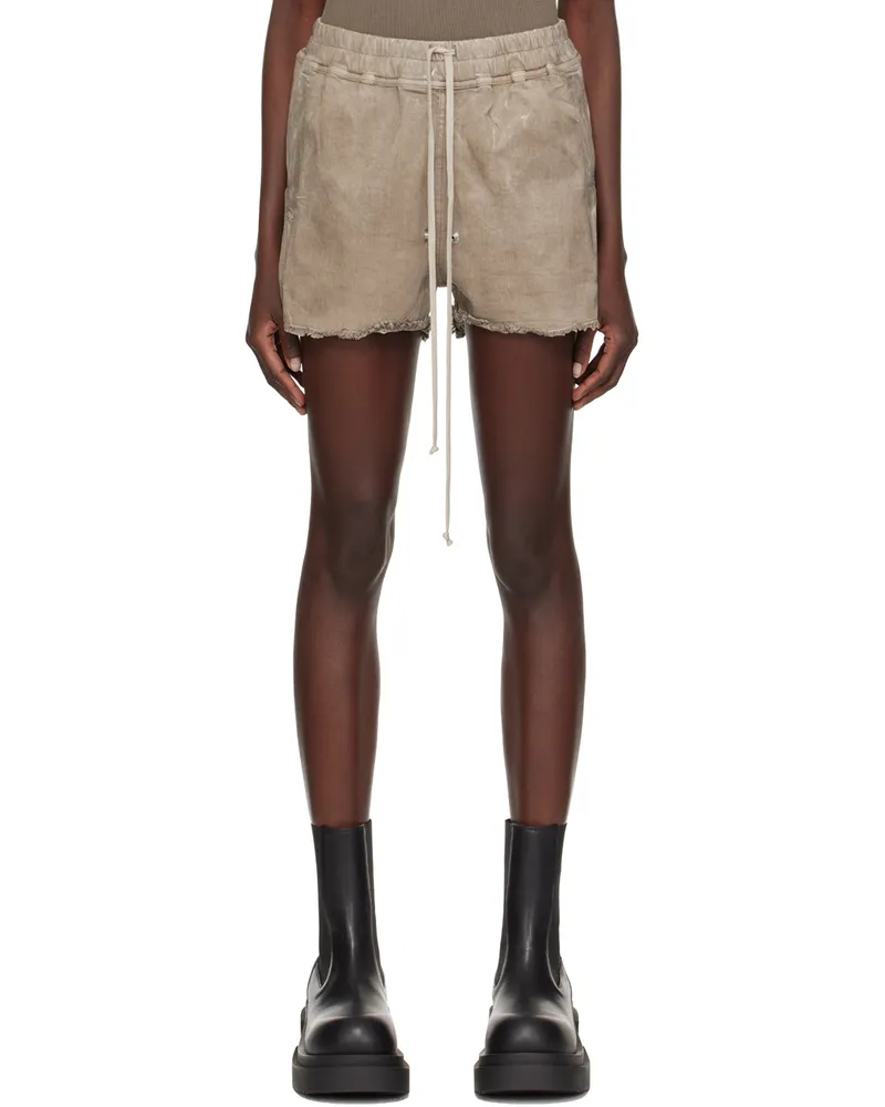Rick Owens Off-White Gabe Denim Shorts 08
