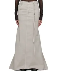 Ann Demeulemeester Beige Goele Denim Maxi Skirt Clay