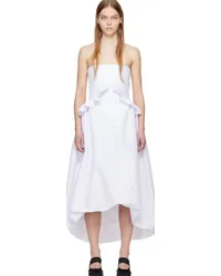 Kika Vargas SSENSE Exclusive White Jane Midi Dress White