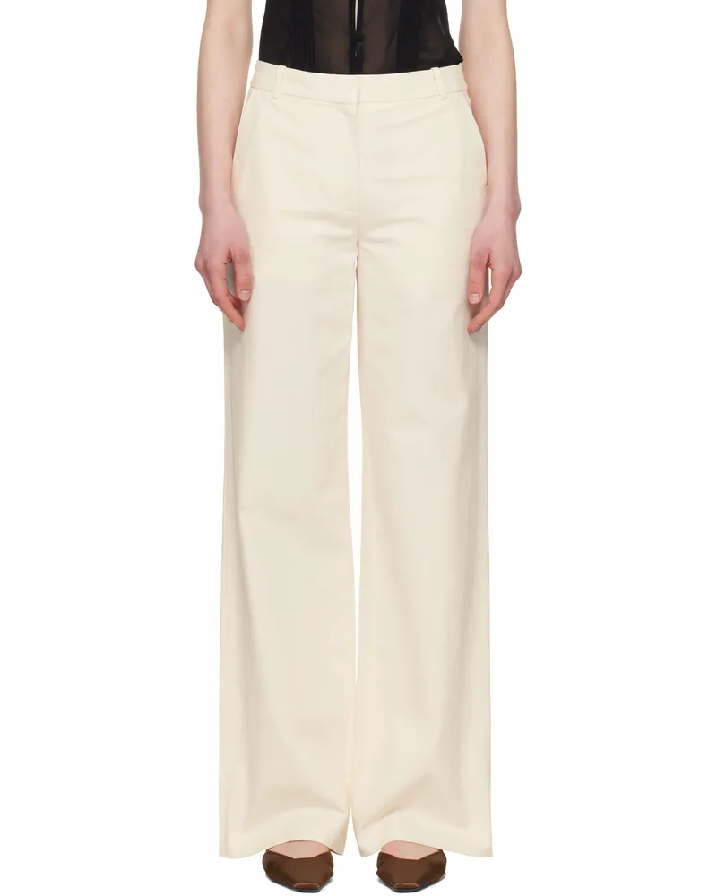 A.P.C. Off-White Margaret Trousers Aad