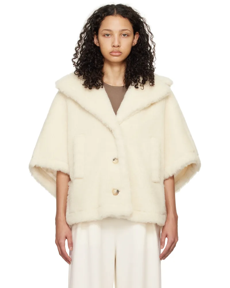 Max Mara White Aleggio Coat 1