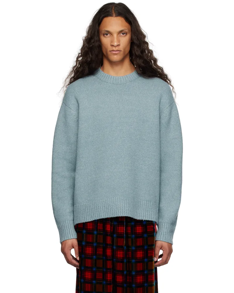 Acne Studios Blue Crewneck Sweater Aao