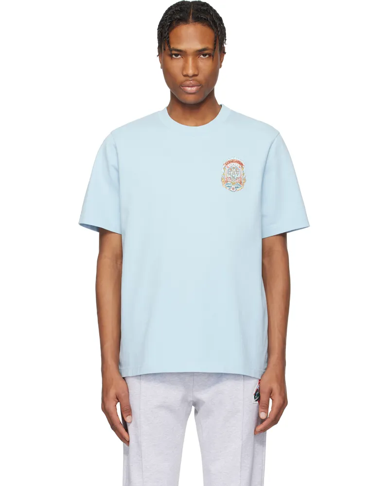 Casablanca Paris Blue Casa Way Skate T-shirt Baby