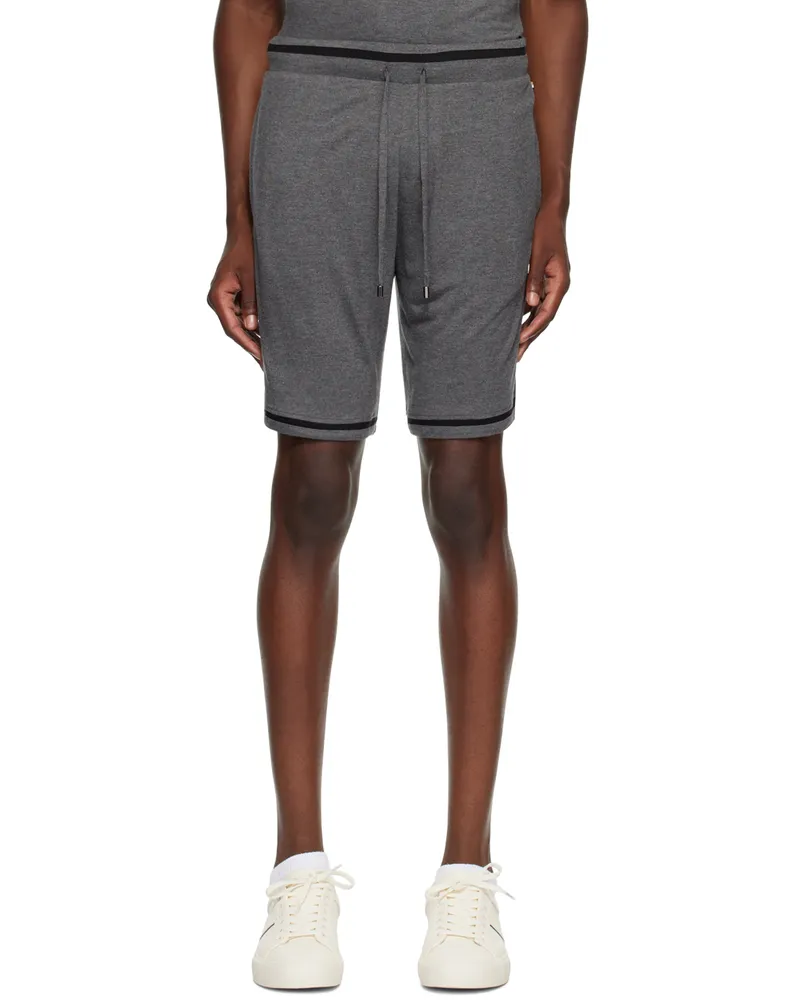 HUGO BOSS Gray Drawstring Shorts Medium
