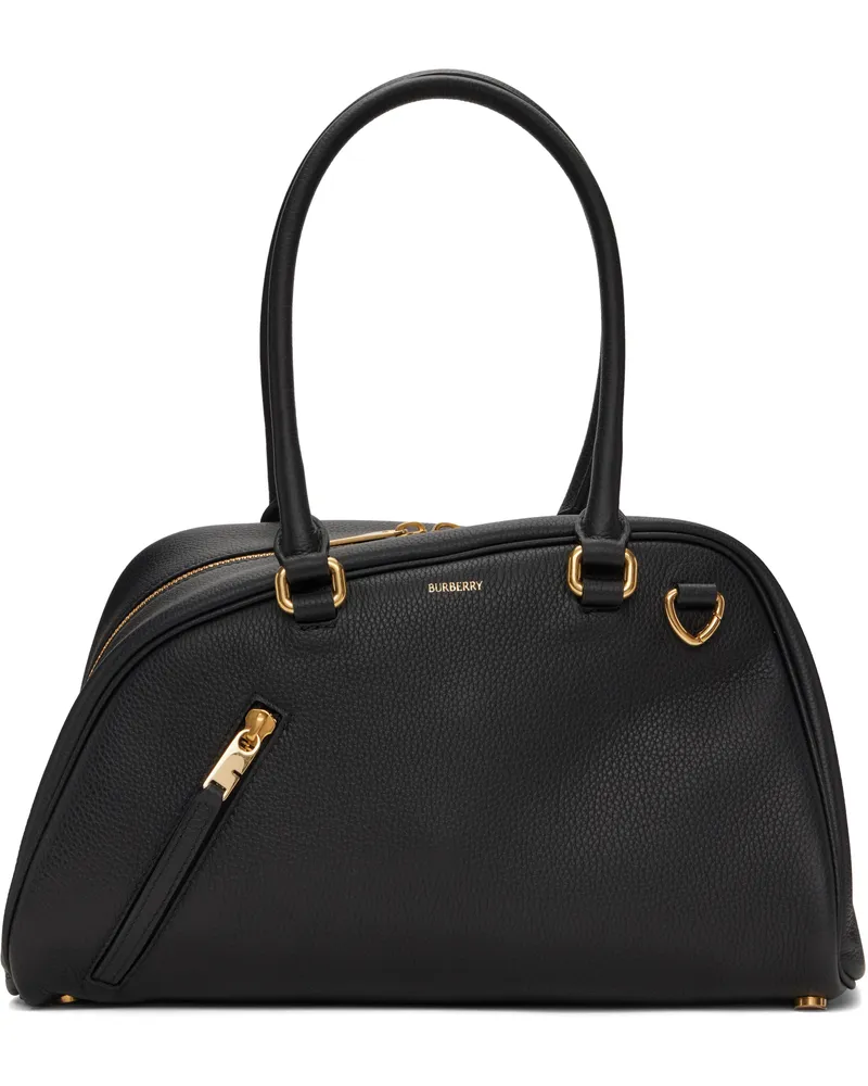 Burberry Black Small Shield Twin Bowling Bag Black