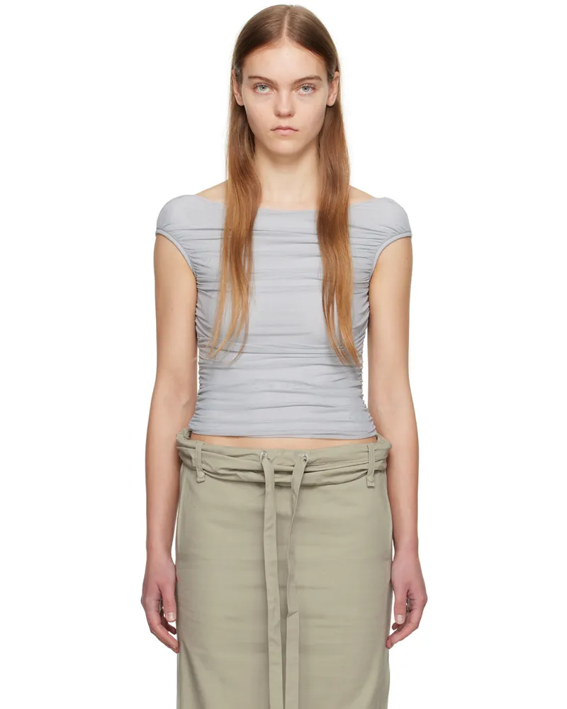 OPEN YY SSENSE Exclusive Gray T-Shirt Gray