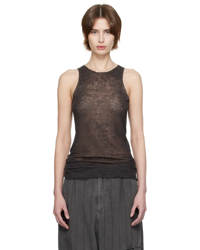 Gabriela Coll Garments Gray No.73 Tank Top 74