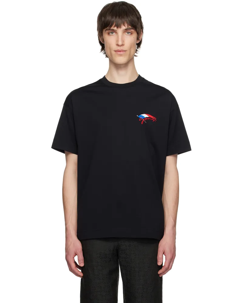 Givenchy Black Flag Regular Fit T-shirt 001-black