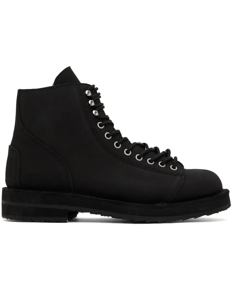 Yohji Yamamoto Black Fastener Biker Boots 1