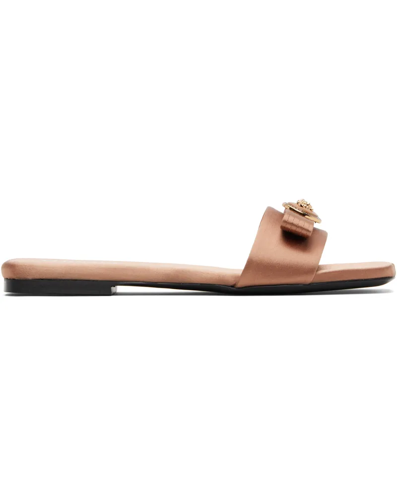 Versace Brown Medusa Mules 1ng7v-fudge-versace