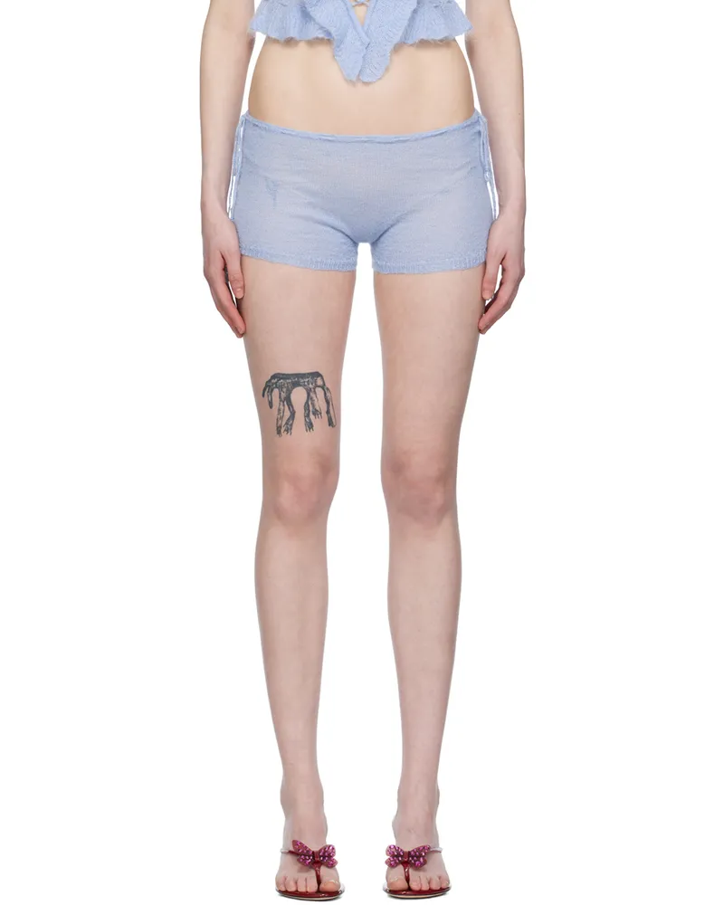 GUIZIO Blue Drawstring Shorts Baby