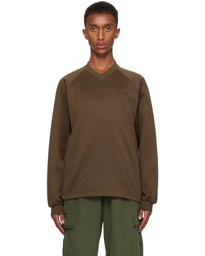 Carhartt WIP Brown Bolan V-Neck Sweatshirt 2jmxx