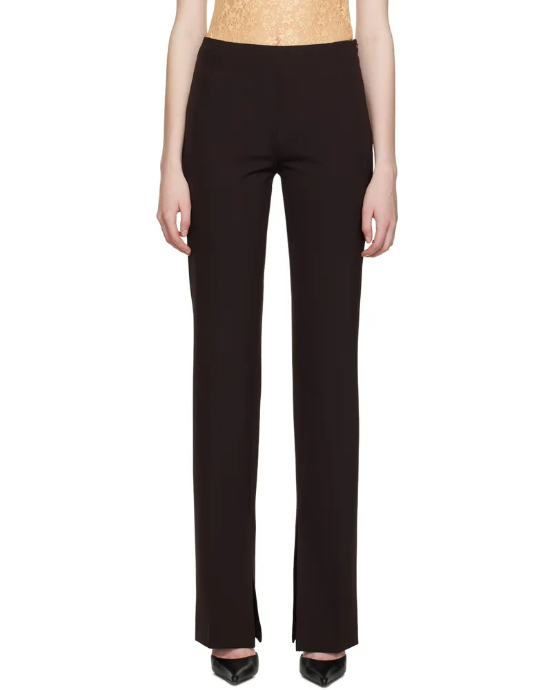 Maiden Name Brown Electra Trousers Chocolate
