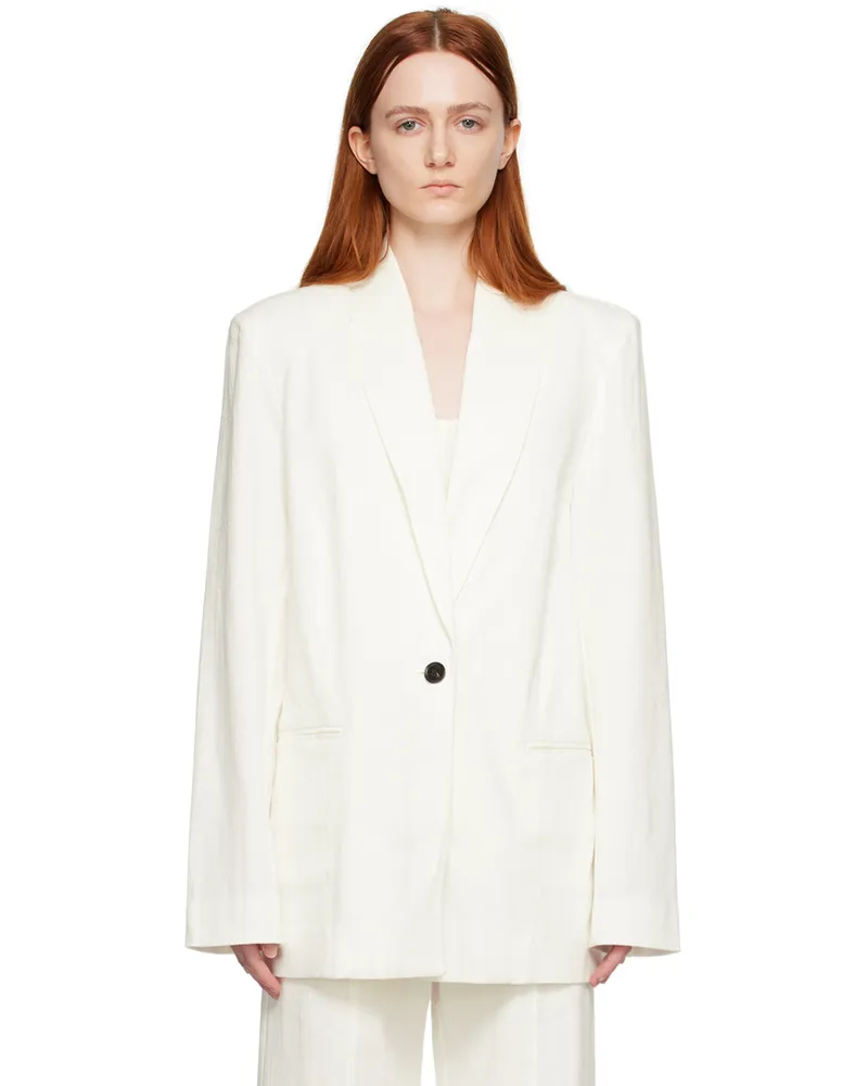 bec & bridge White Manon Blazer Ivory