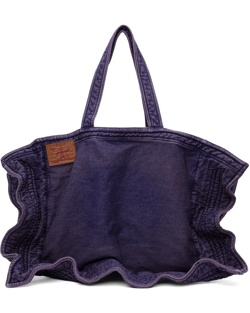 Y/PROJECT Purple Maxi Wire Cabas Tote Purple