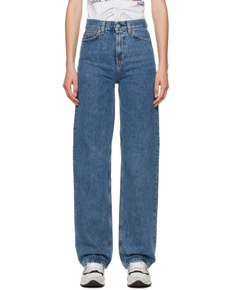 SPORTY & RICH Blue Loose-Fit Jeans 299