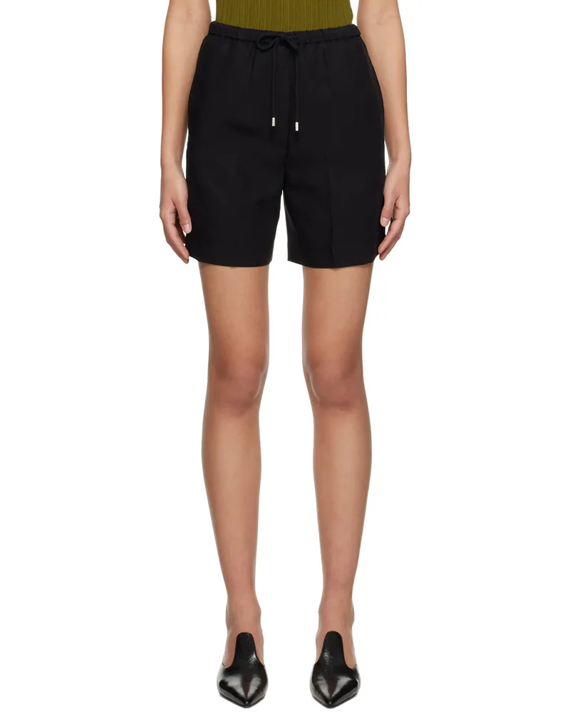 Totême Black Drawstring Shorts 200