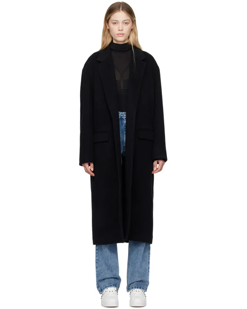 Isabel Marant Black Ezefia Coat 01bk