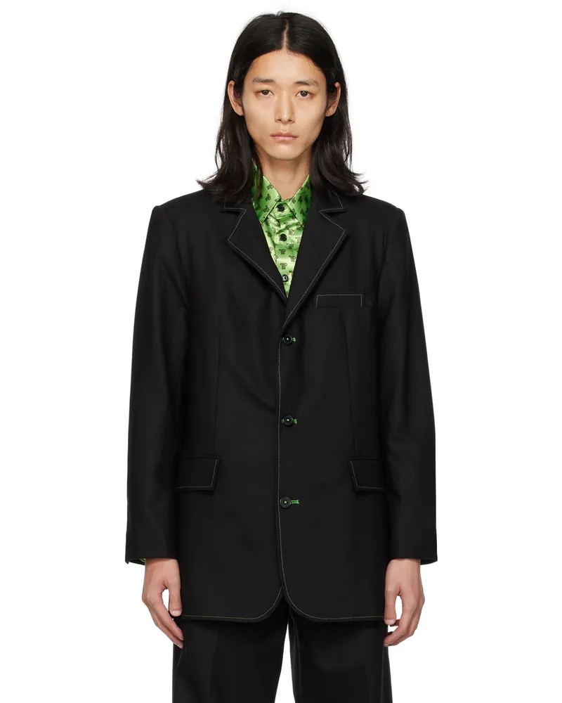 Theophilio SSENSE Exclusive Black Blazer Black