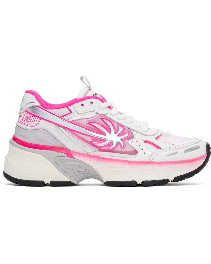 Palm Angels Pink & Silver PA 4 Fluo Sneakers Fuchsia