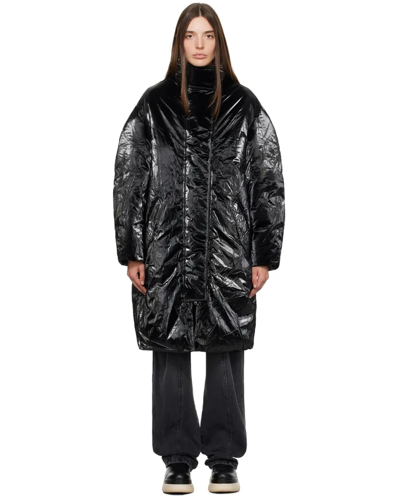 Étoile Isabel Marant Black Debby Puffer Coat 01bk