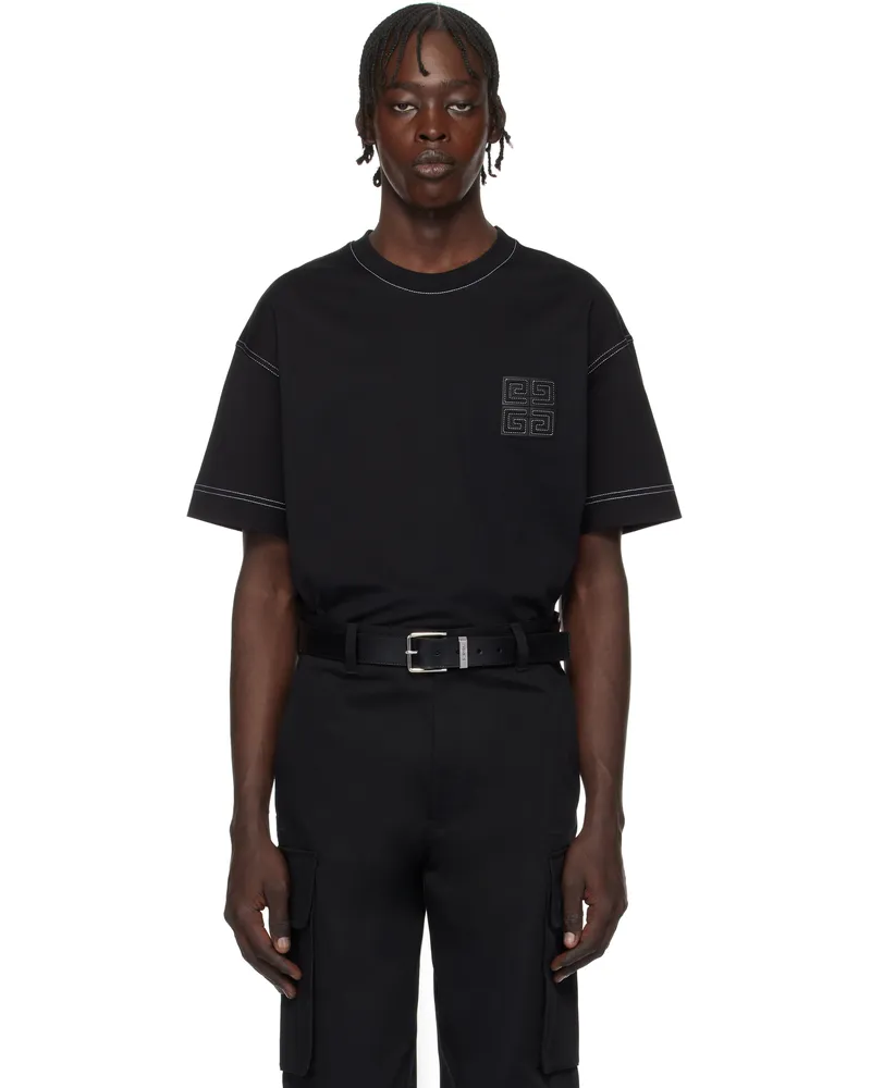 Givenchy Black 4G T-shirt 004-black