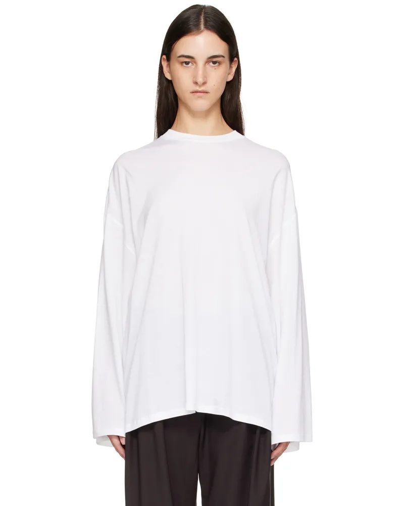 FRANKIE Shop White Rio Oversized Sleeve T-shirt 000