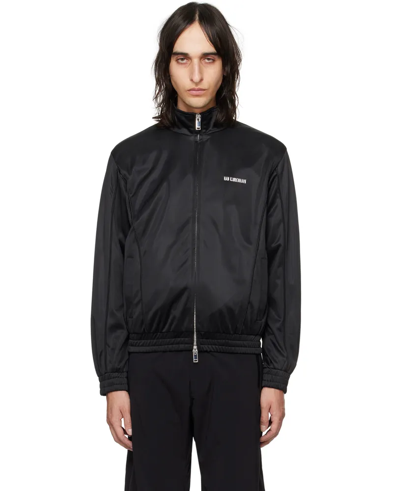 Han Kjøbenhavn Black Embroidered Track Jacket Black