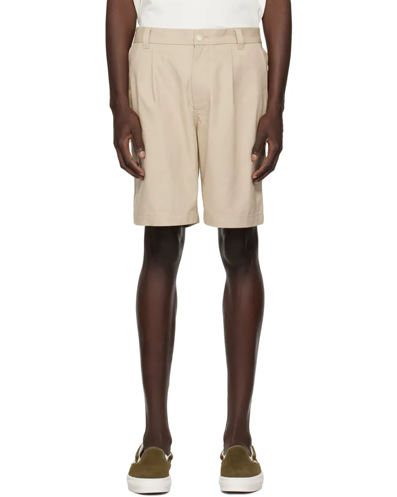 Saturdays NYC Beige Keigo Shorts Classic