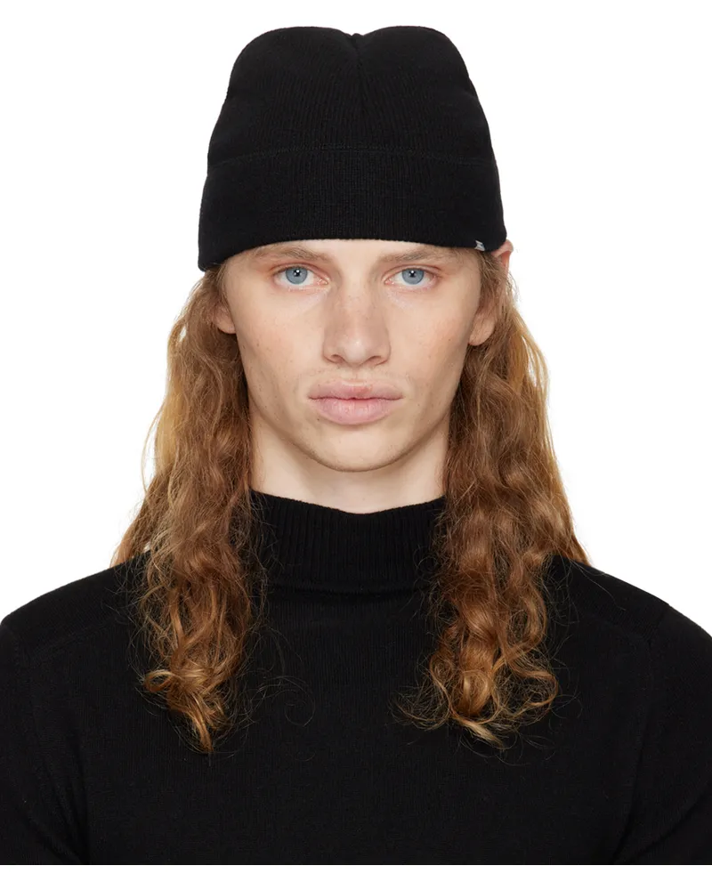 Hyein Seo Black Logo Beanie Black