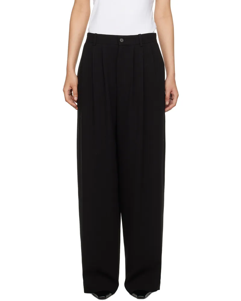 The Row Black Rufos Trousers Black