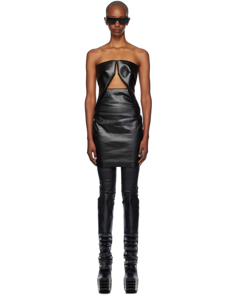 Rick Owens Black Porterville Prong Minidress 09