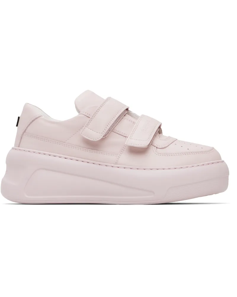 Acne Studios Pink Velcro Strap Platform Sneakers Bky