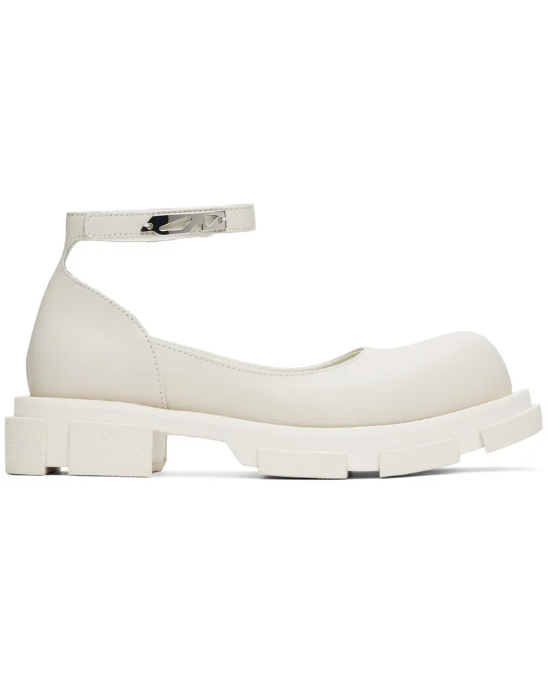 BOTH White Gao Mary Jane Loafers White