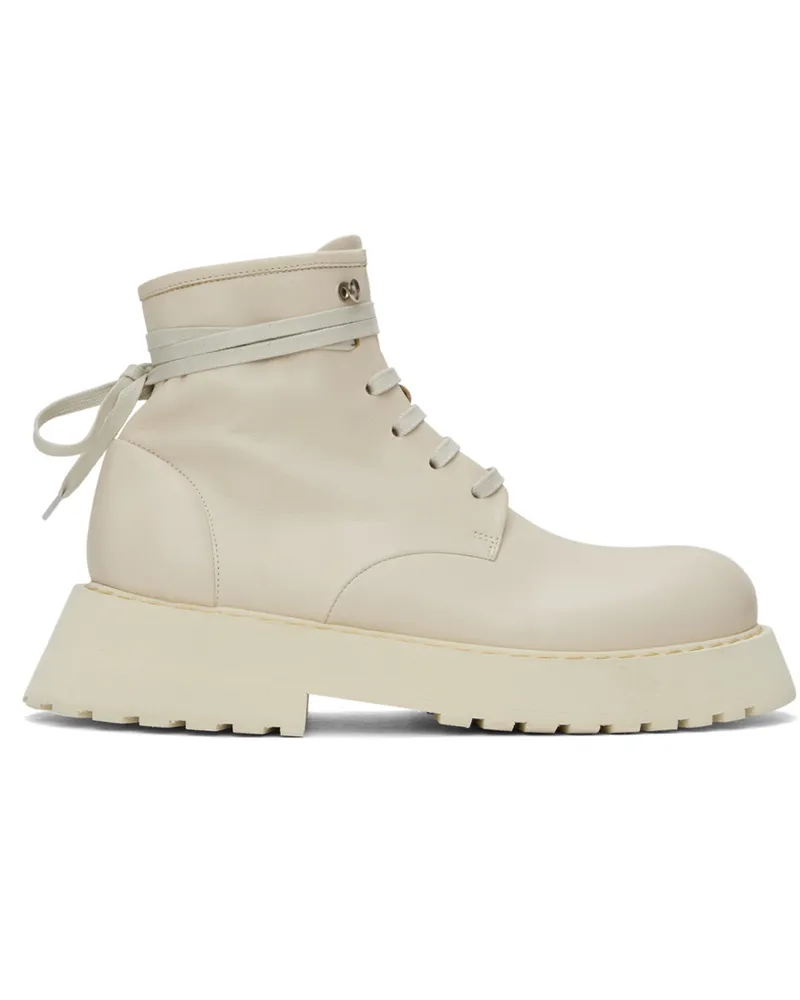 Marsèll Off-White Micarro Lace-Up Ankle Boots Pelle