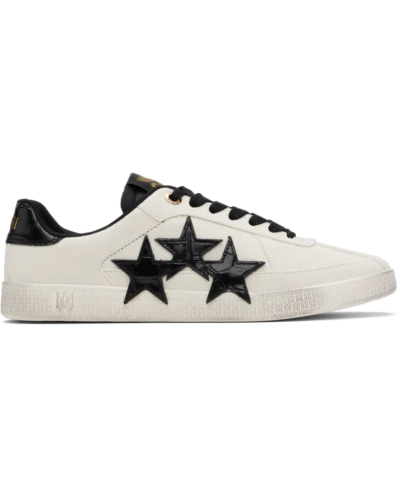 Amiri Off-White Croc Debossed Pacific Sneakers Black