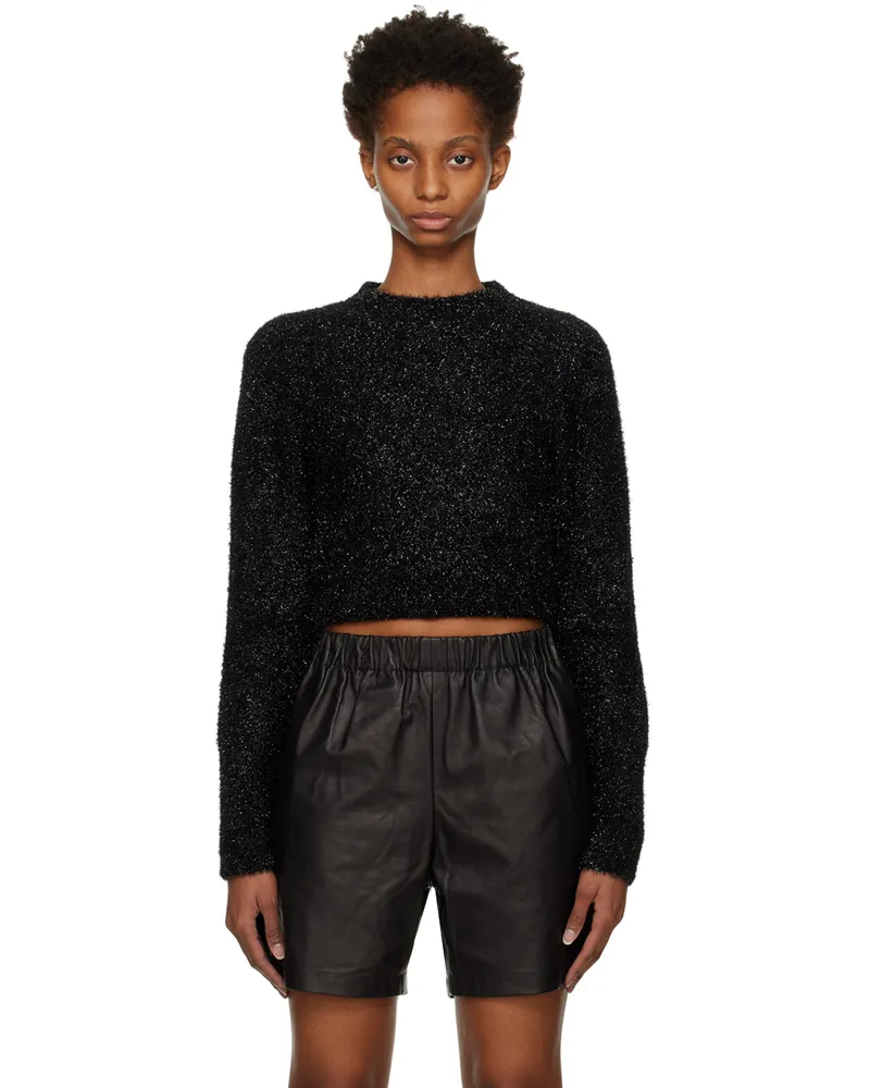 AMI Paris Black Shinny Sweater 001