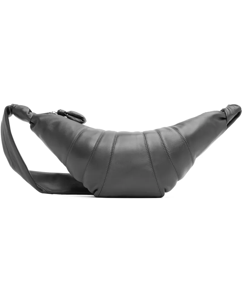 Christophe Lemaire Gray Medium Croissant Bag Bk345