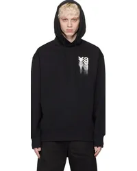 Y-3 Black Graphic Hoodie Black